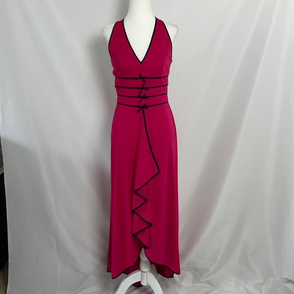 Dusk Women’s Over the Neck Red Maxi Dress Size 7/8